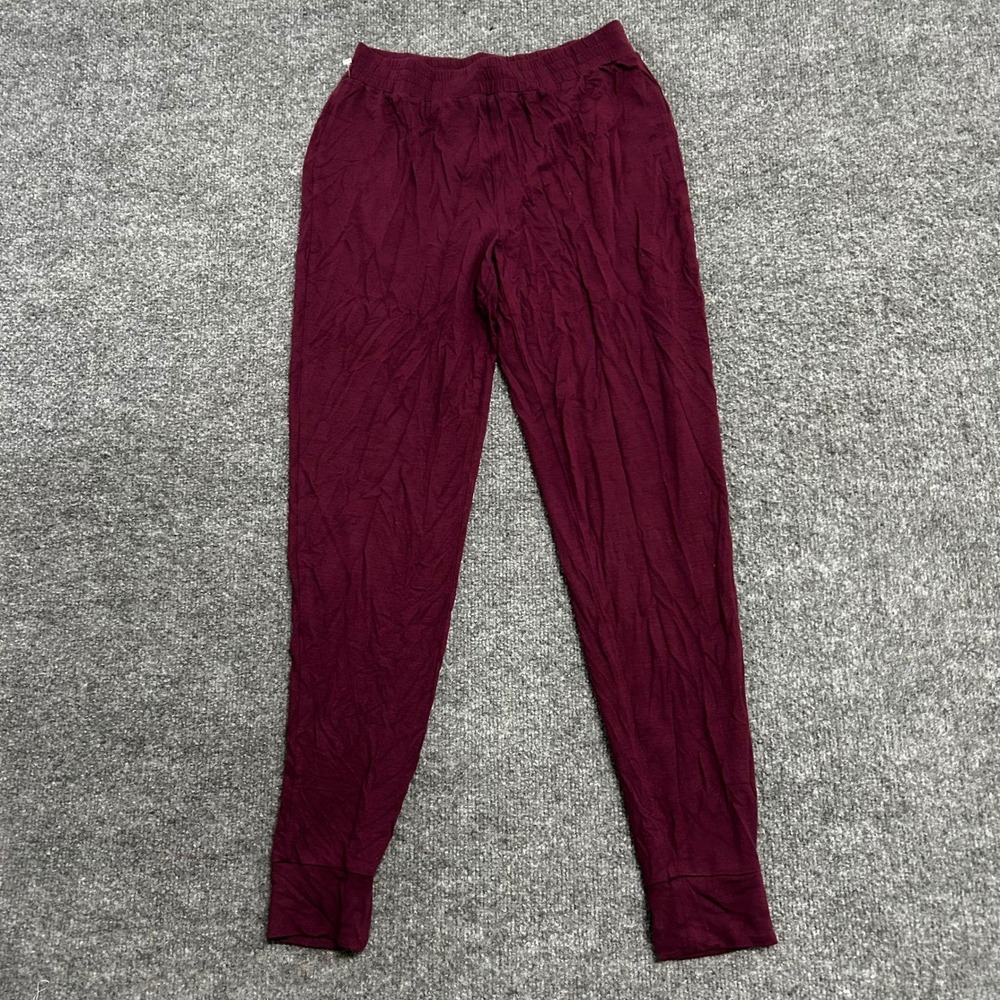 Athleta Nighttime Bliss Sleep Jogger Womens Size XXS Burgundy Tencel Lyocell
